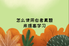 怎么使用自考真题来提高学习