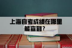 上海自考成绩在哪里能查到？