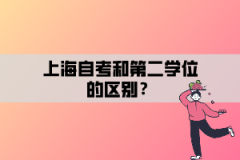 上海自考和第二学位的区别？