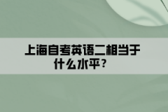 上海自考英语二相当于什么水平？